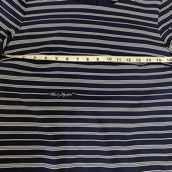 - KARL LAGERFELD Paris Blue and White diffusion line shift dress size 6 - Picture 8 of 9